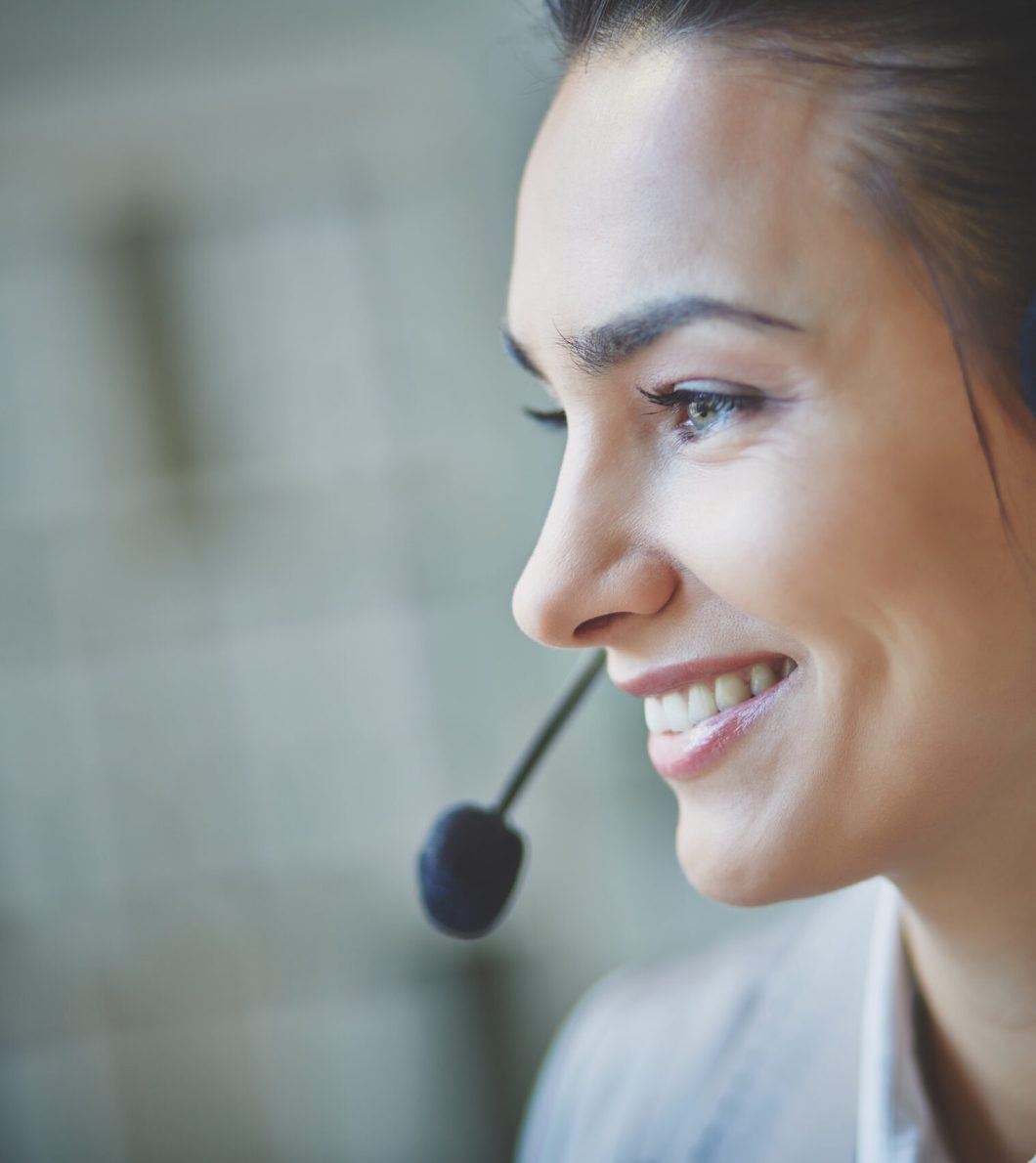 Young customer support representative